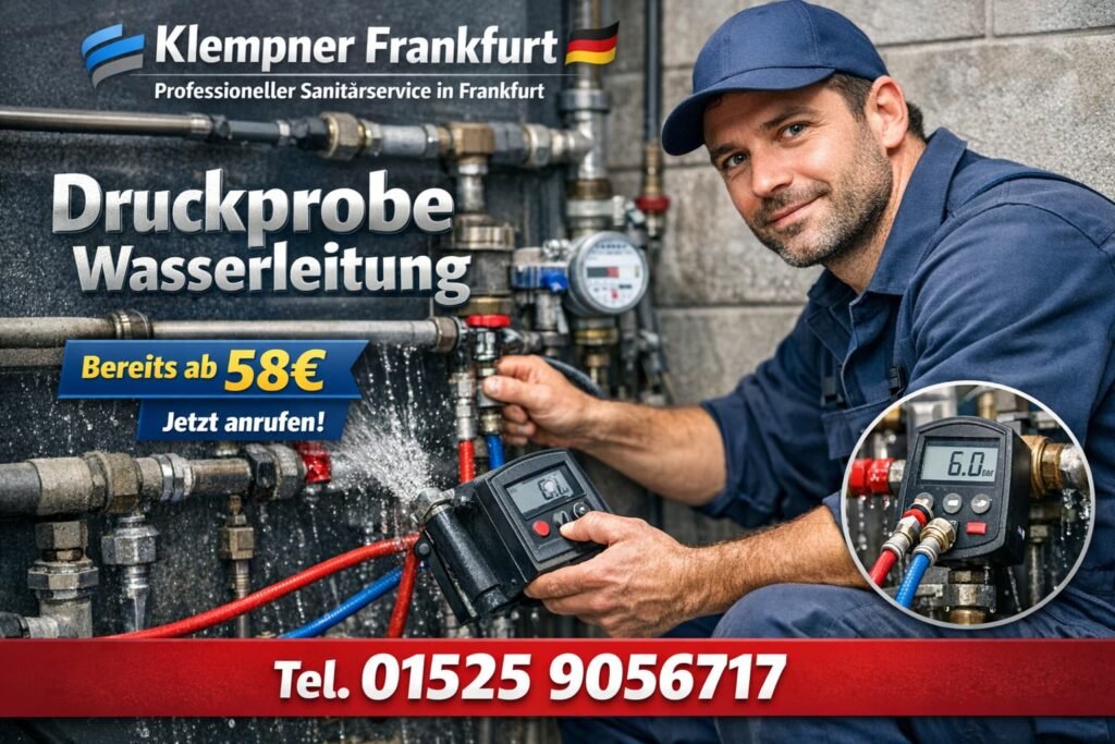 druckprobe wasserleitung