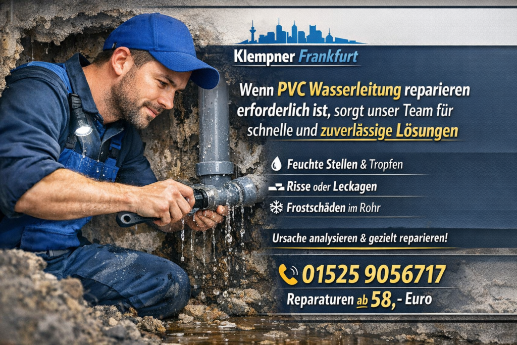 pvc wasserleitung reparieren
