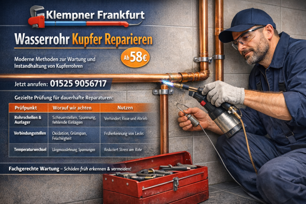 wasserrohr kupfer reparieren