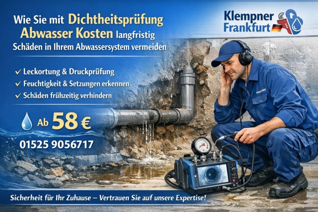 dichtheitsprüfung abwasser kosten