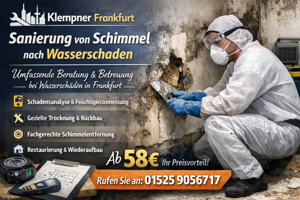 sanierung schimmel nach wasserschaden