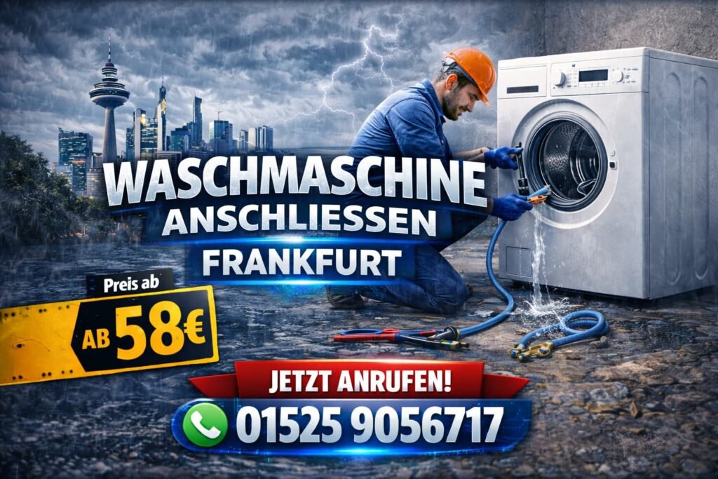 waschmaschine anschließen frankfurt