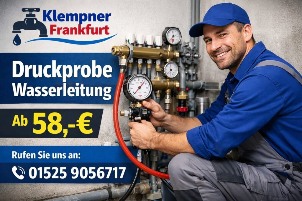 druckprobe wasserleitung