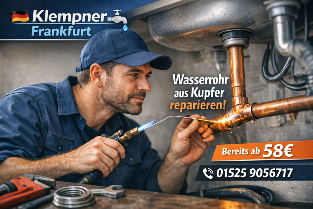 wasserrohr kupfer reparieren