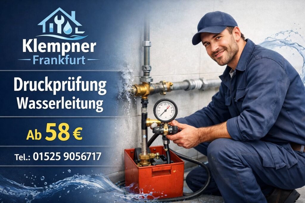 druckprüfung wasserleitung