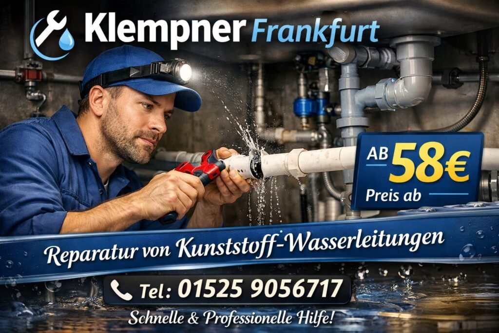 reparatur wasserleitung kunststoff
