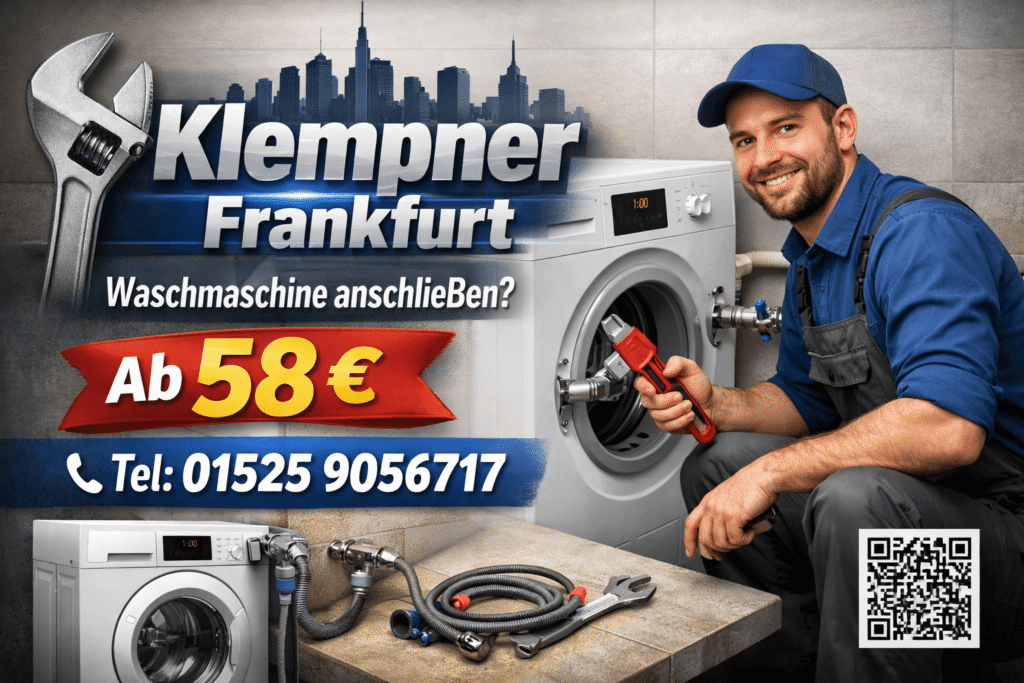 klempner waschmaschine anschließen kosten