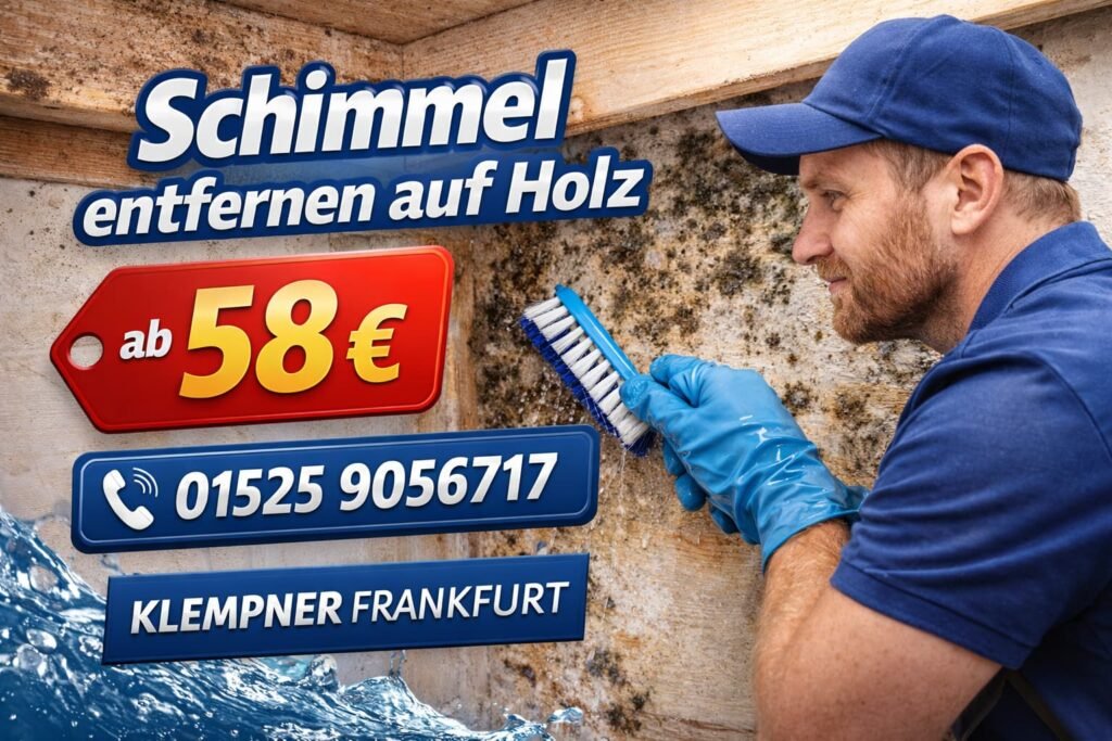 schimmel entfernen auf holz