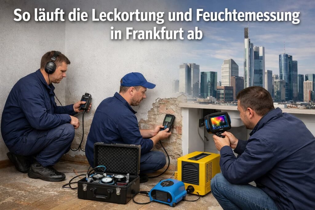 So läuft die Leckortung und Feuchtemessung in Frankfurt realistisch ab