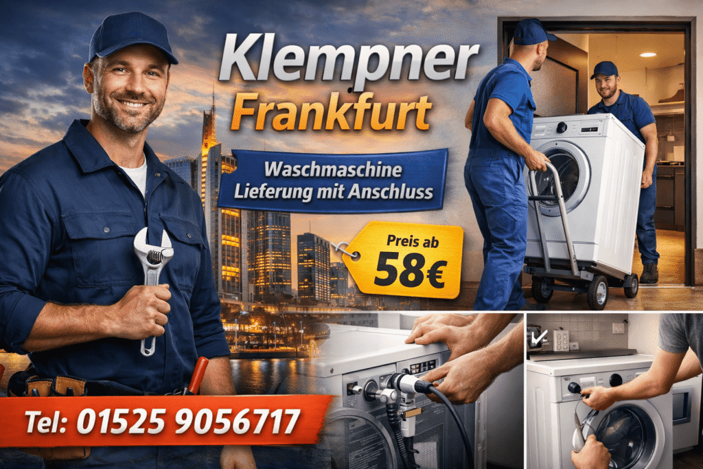 waschmaschine lieferung mit anschluss