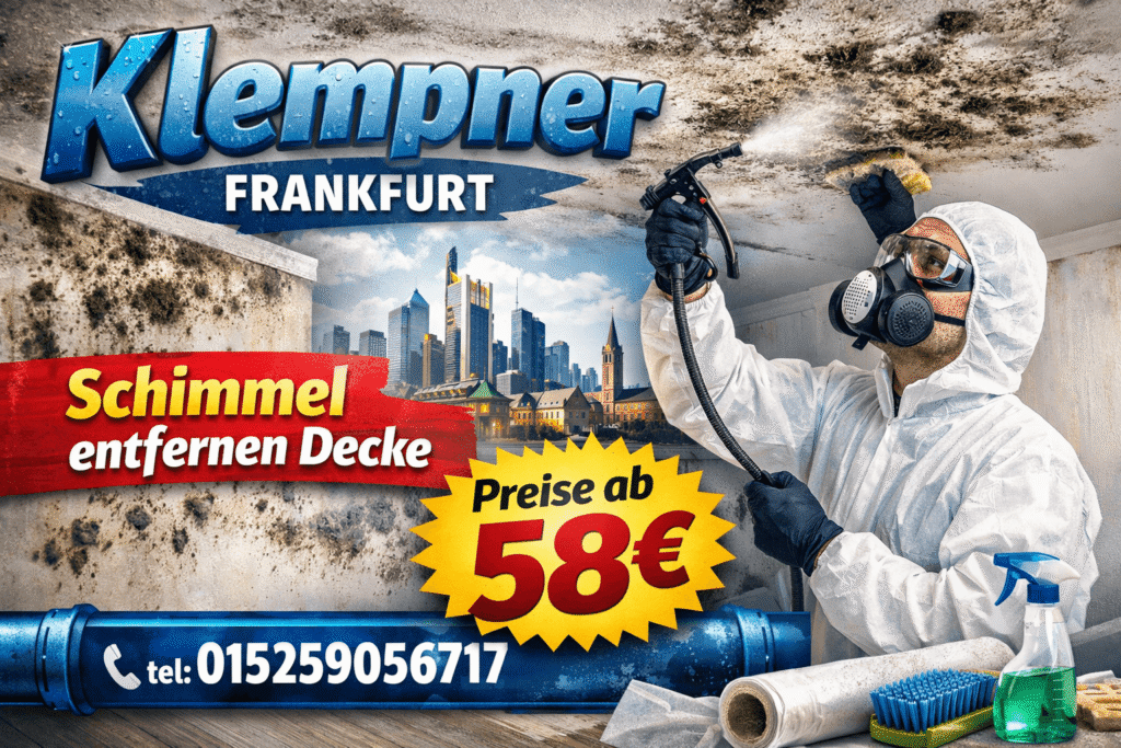 schimmel entfernen decke