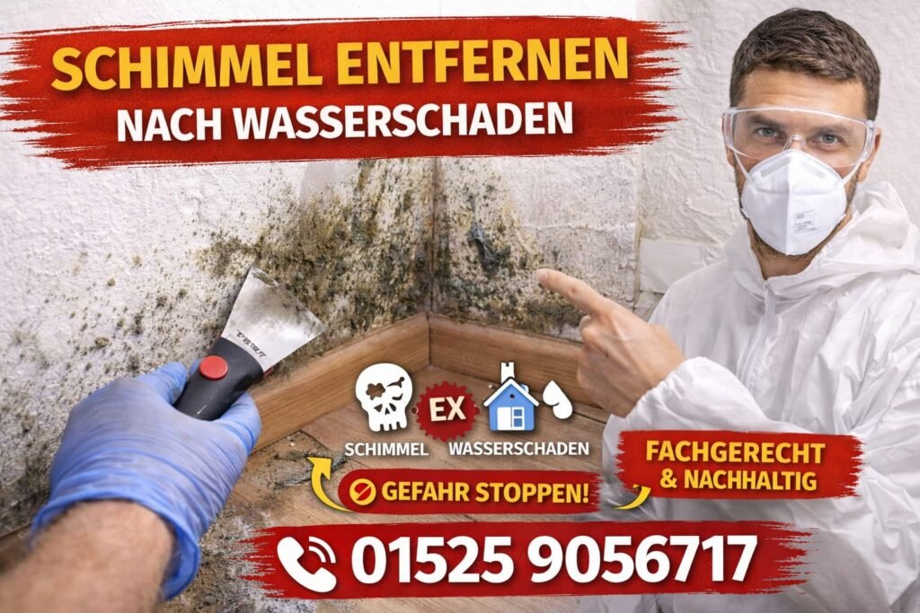 Schimmel entfernen nach wasserschaden | Ursachen, Schritte und Hilfe
