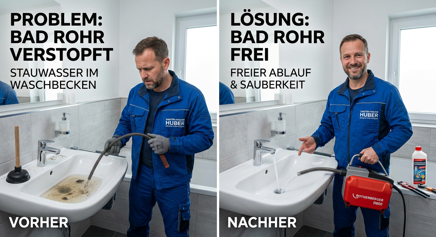 bad rohr verstopft