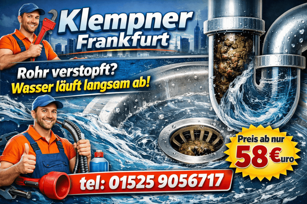 rohr verstopft wasser läuft langsam ab