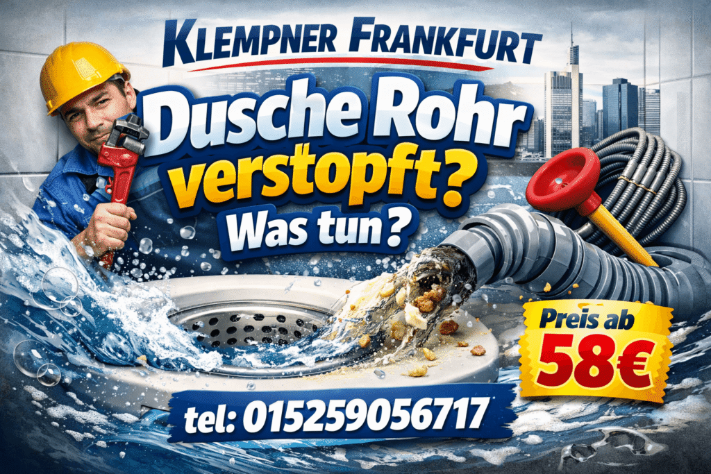dusche rohr verstopft was tun