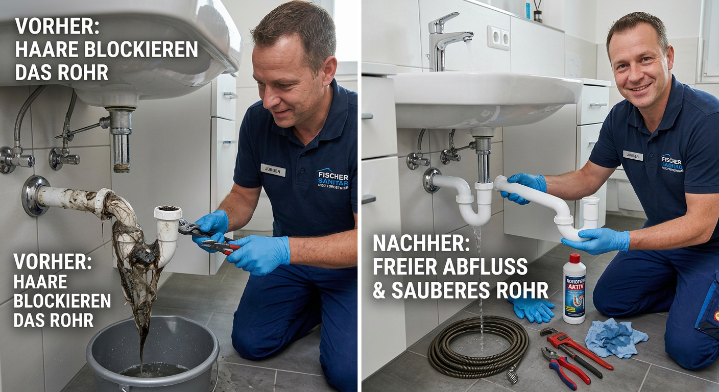 rohr verstopft haare
