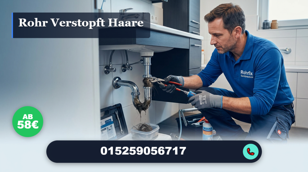 rohr verstopft haare