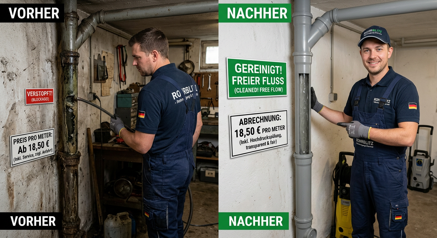 rohrreinigung preise pro meter