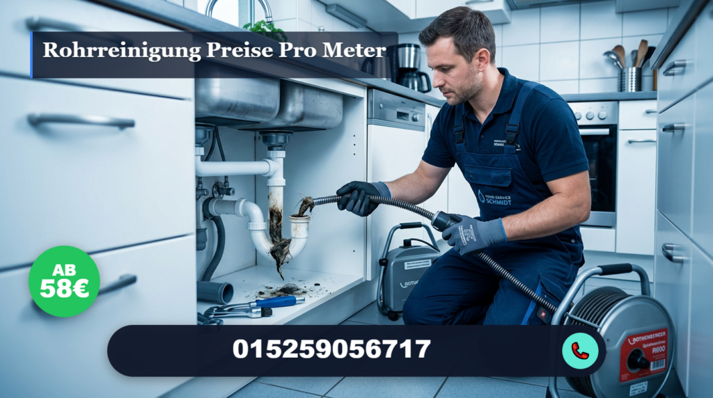 rohrreinigung preise pro meter