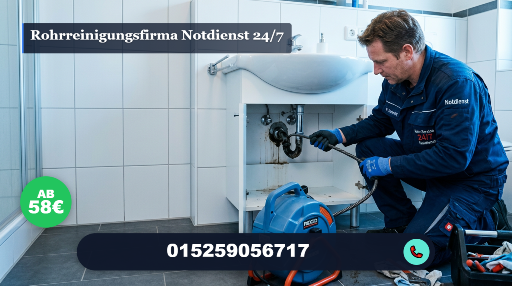 rohrreinigungsfirma notdienst 24/7