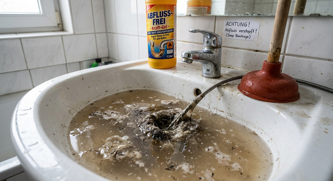 tiefe verstopfung abfluss