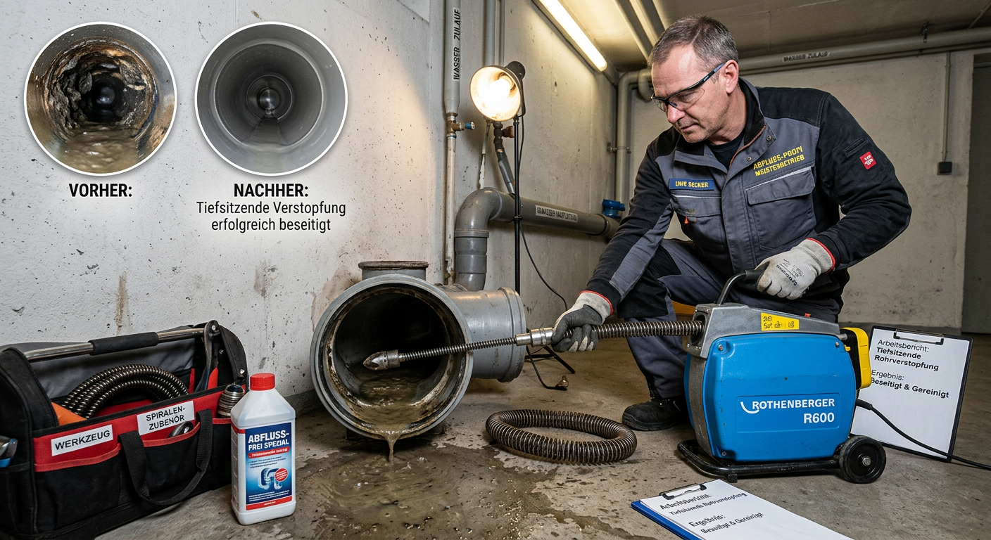 tiefsitzende rohrverstopfung