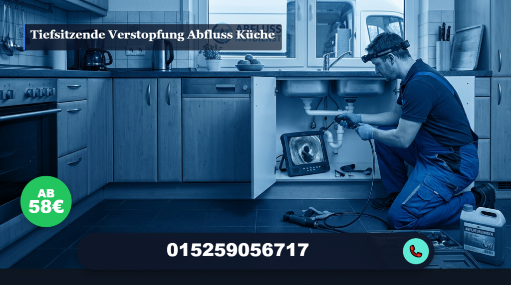 tiefsitzende verstopfung abfluss küche