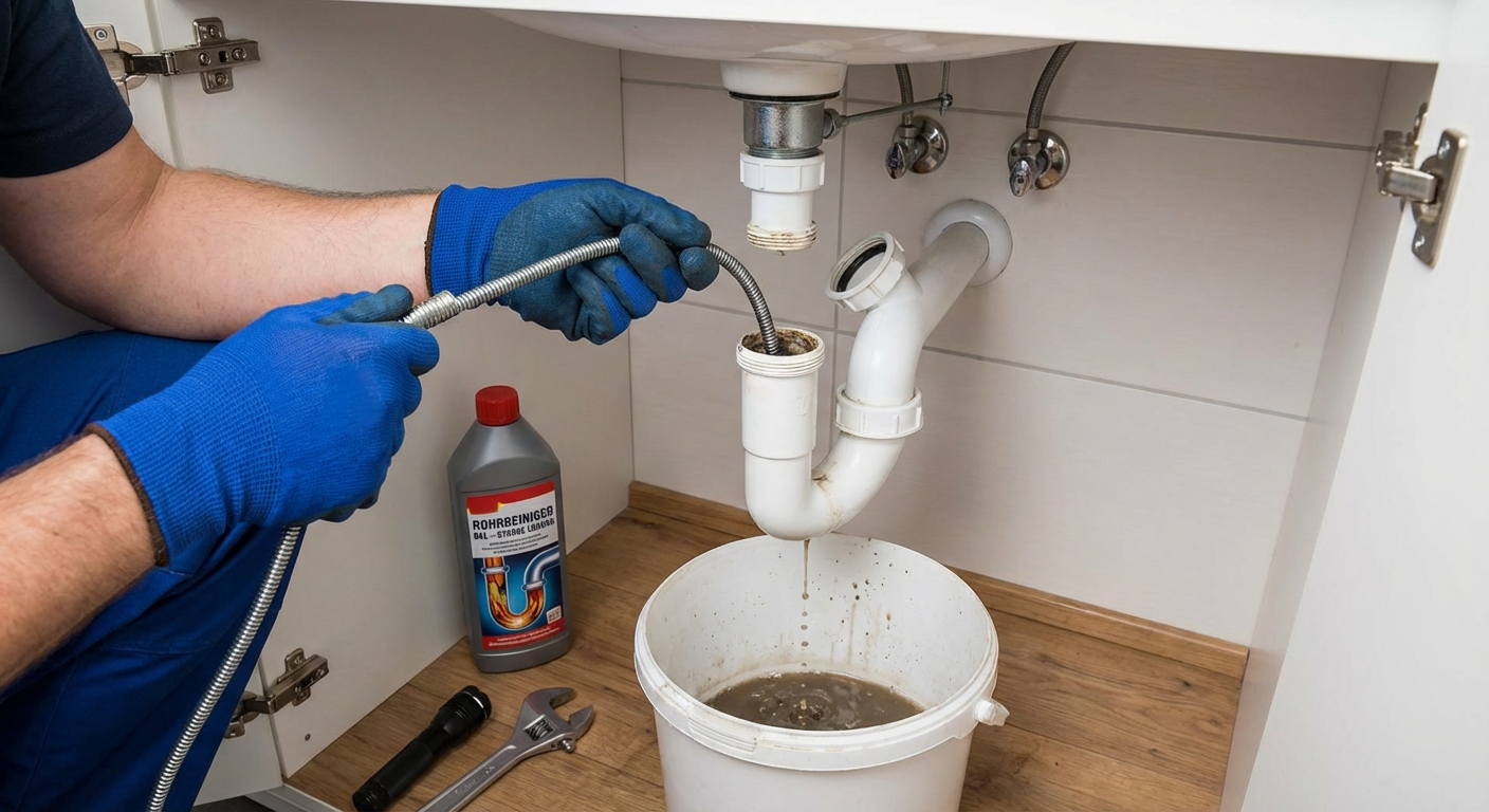 verstopfung im rohr lösen