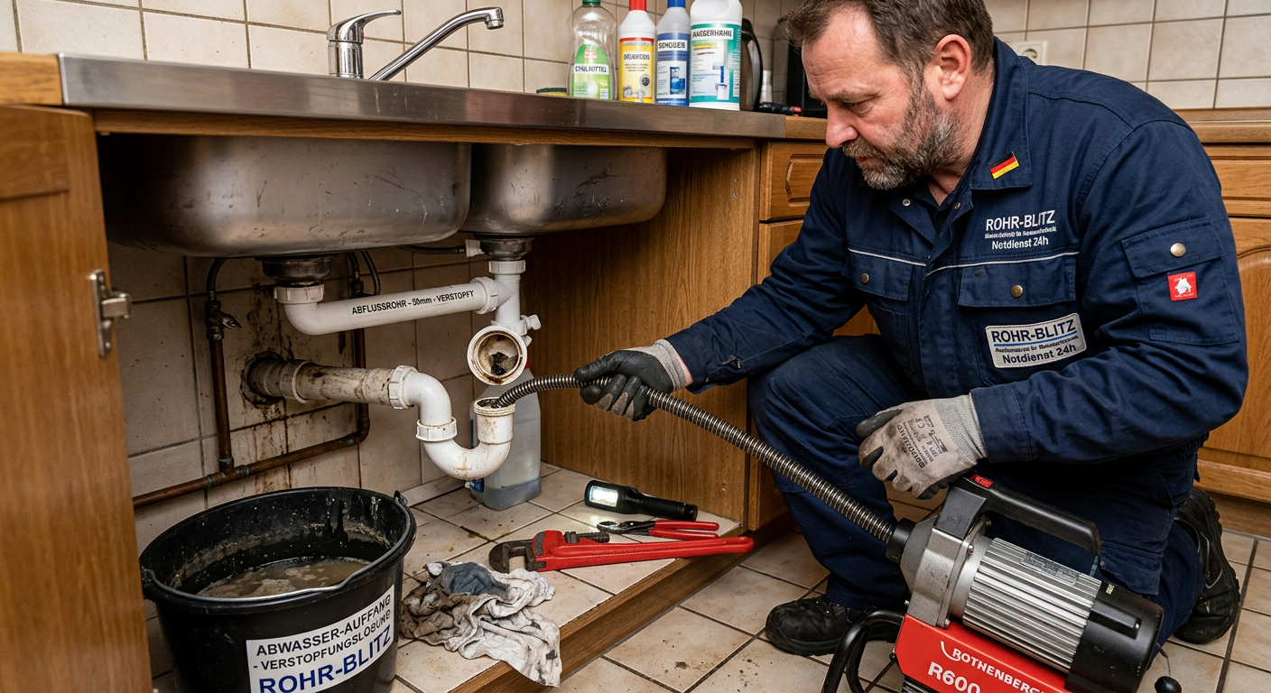 verstopfung im rohr lösen