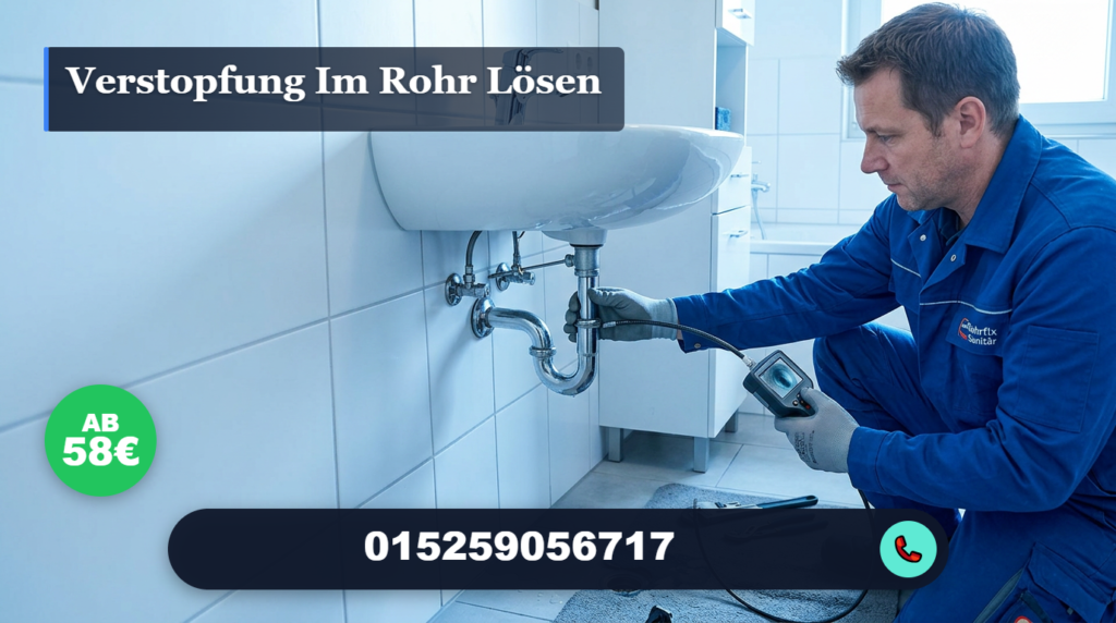 verstopfung im rohr lösen