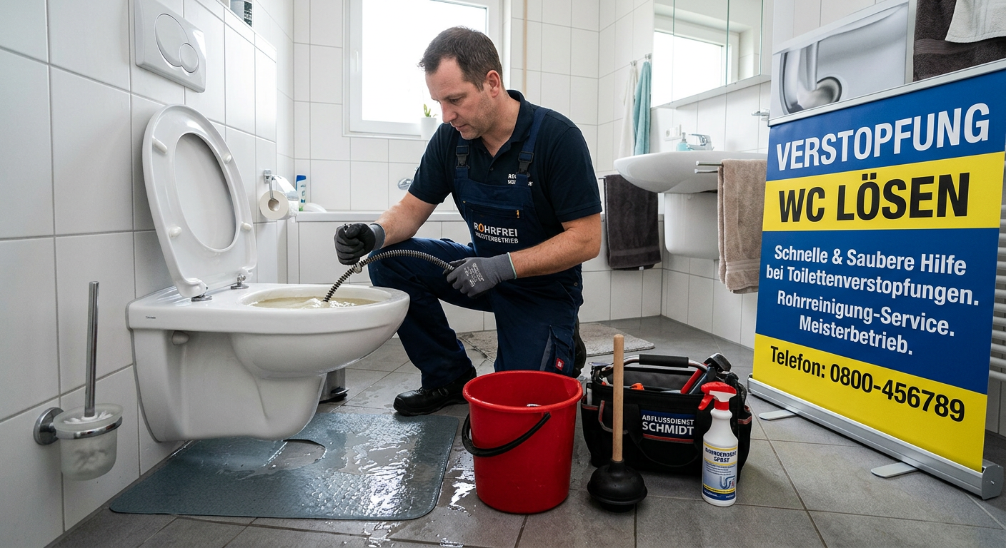 verstopfung wc lösen