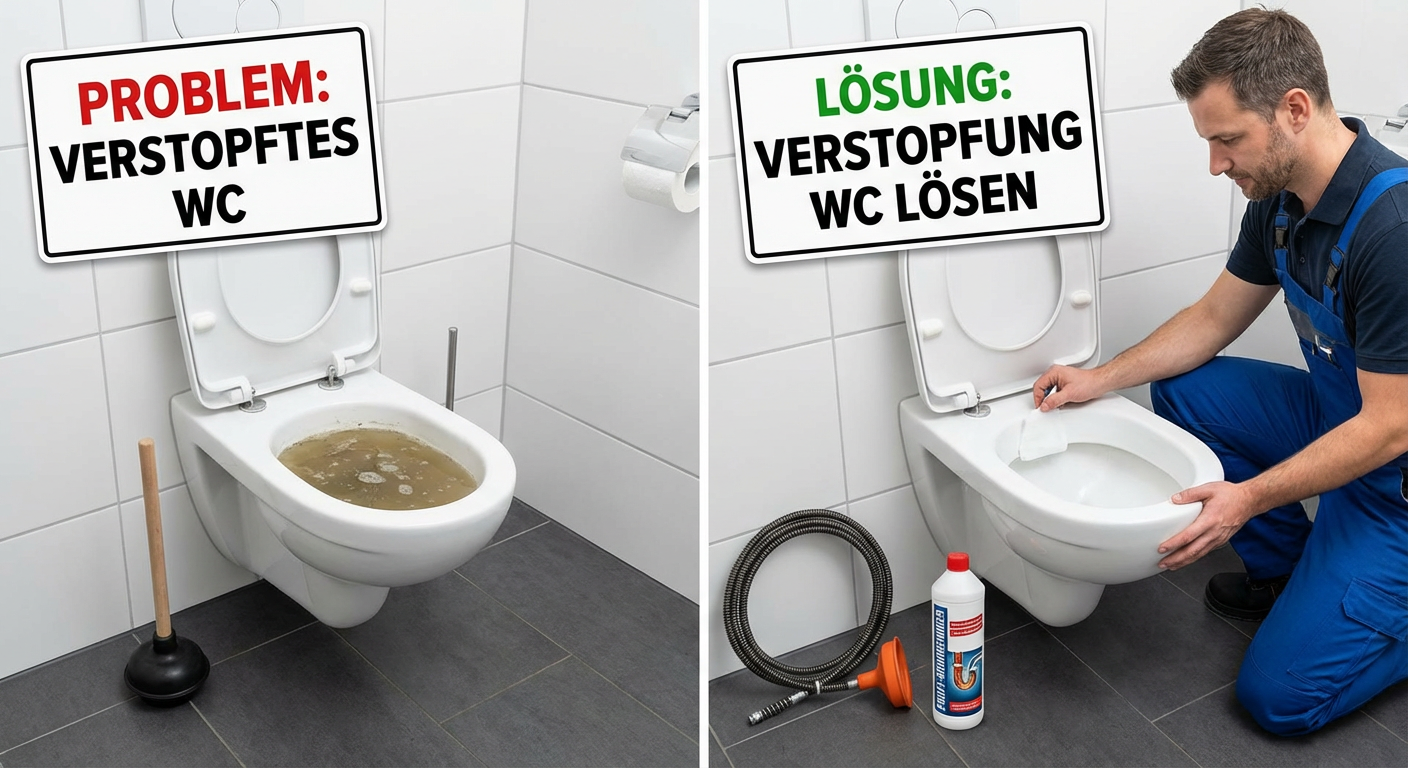 verstopfung wc lösen