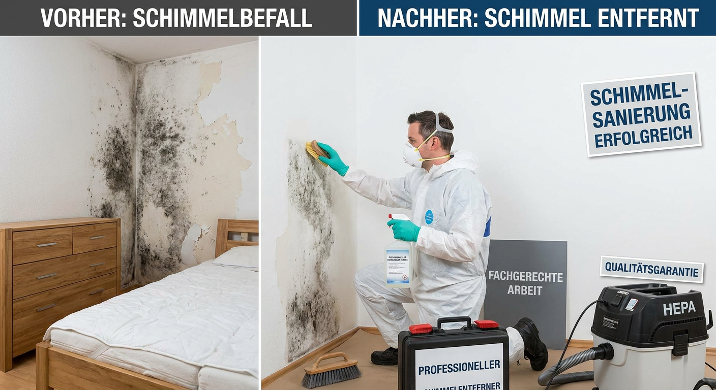 schimmel entfernen im schlafzimmer