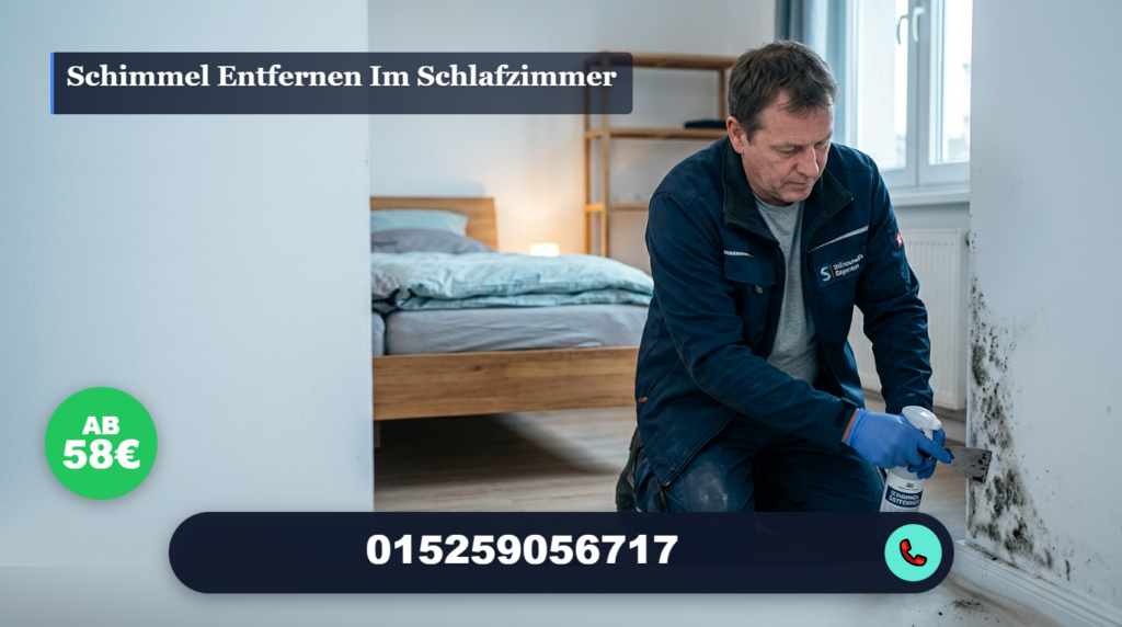 schimmel entfernen im schlafzimmer