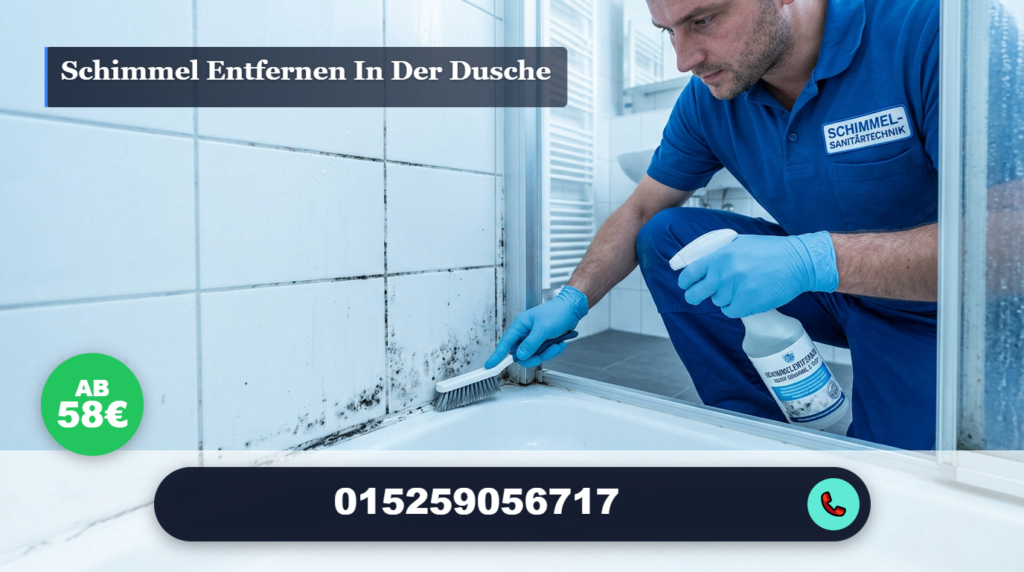 schimmel entfernen in der dusche