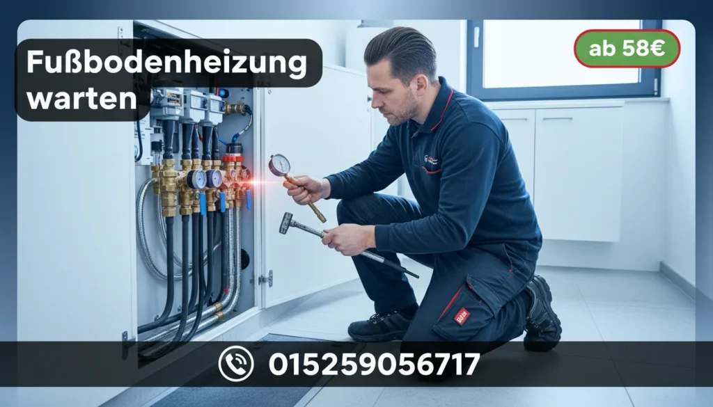 Fußbodenheizung warten