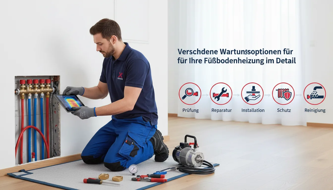 Fußbodenheizung warten – Lösung