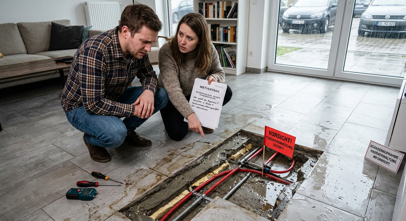 fußbodenheizung defekt wer zahlt