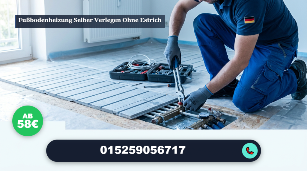 fußbodenheizung selber verlegen ohne estrich