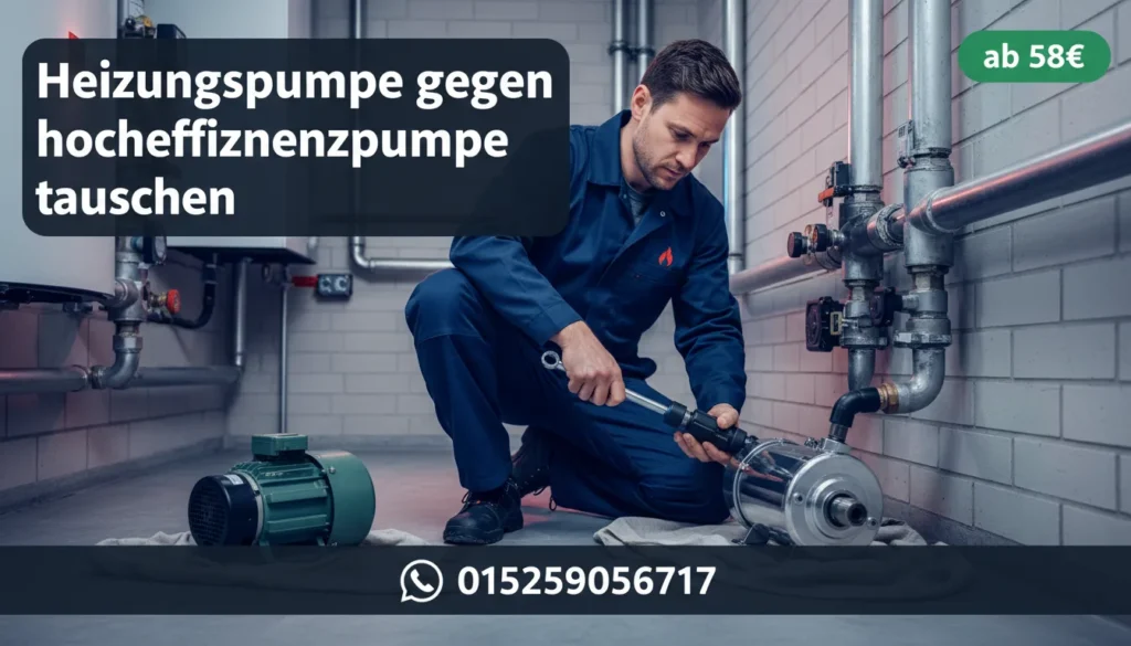 heizungspumpe gegen hocheffizienzpumpe tauschen