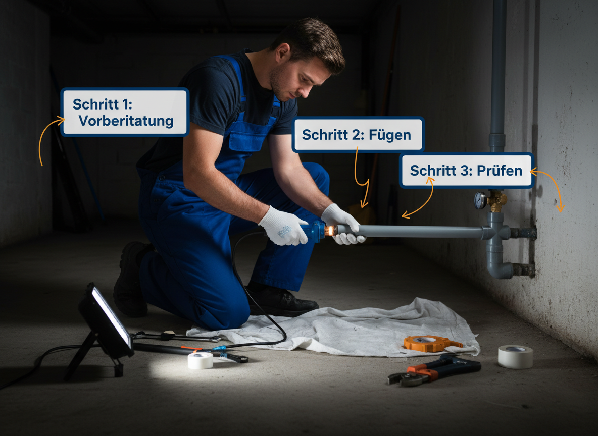 reparatur wasserleitung kunststoff