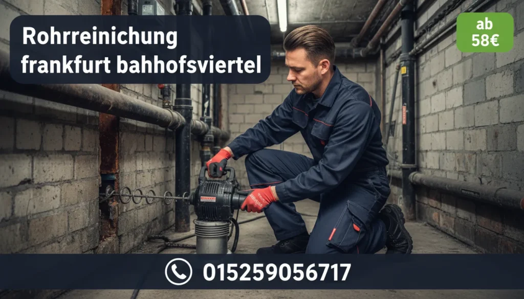 rohrreinigung frankfurt bahnhofsviertel