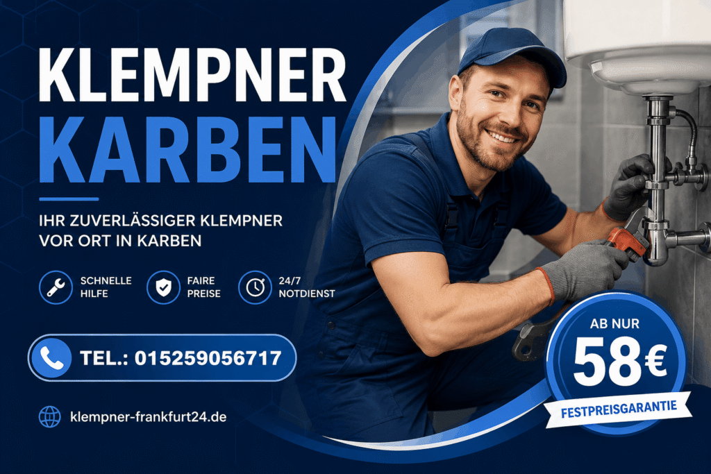 Klempner Karben bei der Reparatur von Rohrleitungen und Sanitäranlagen
